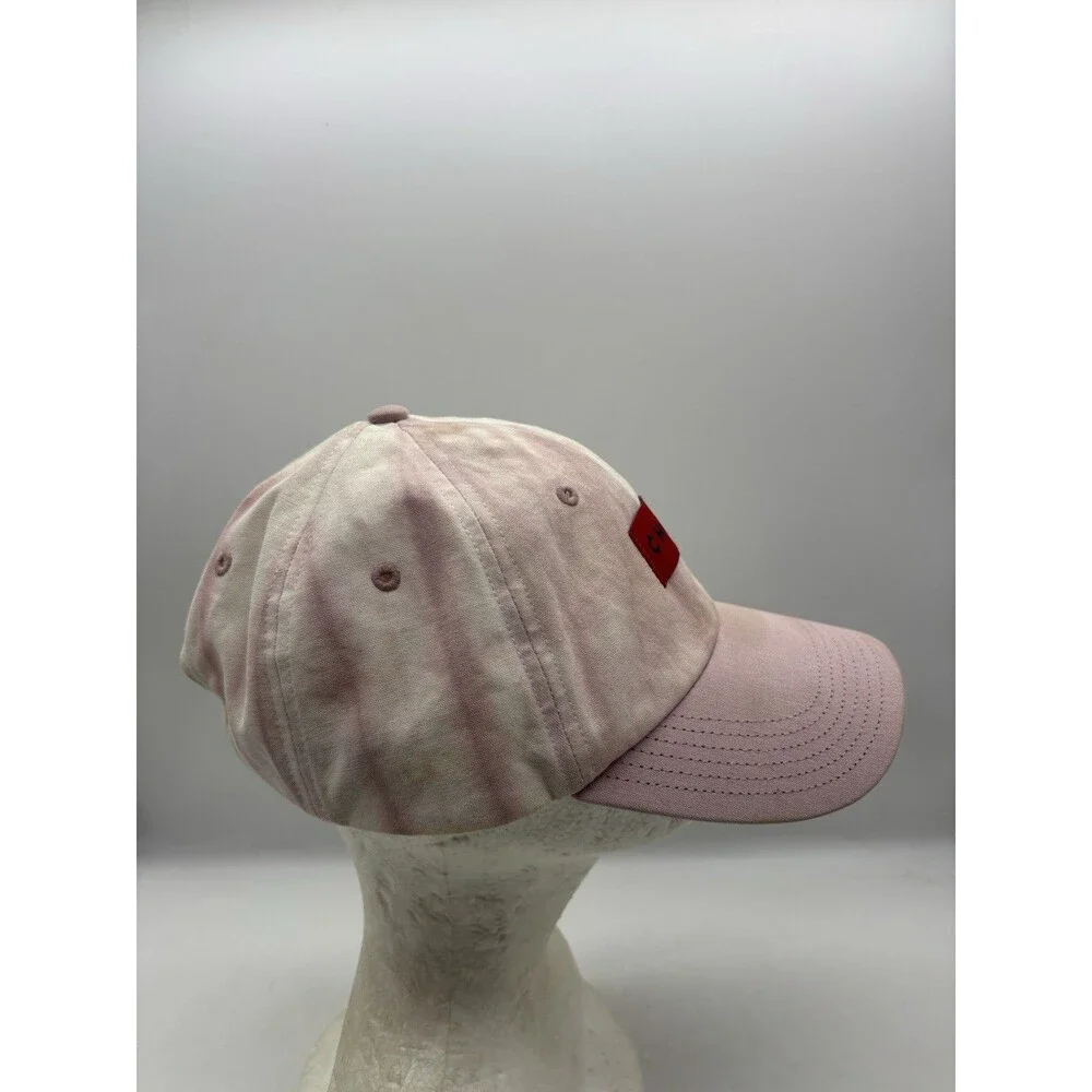 CHNGE Hat Pink Cream Tie Dye Organic Cotton Strapback Dad
